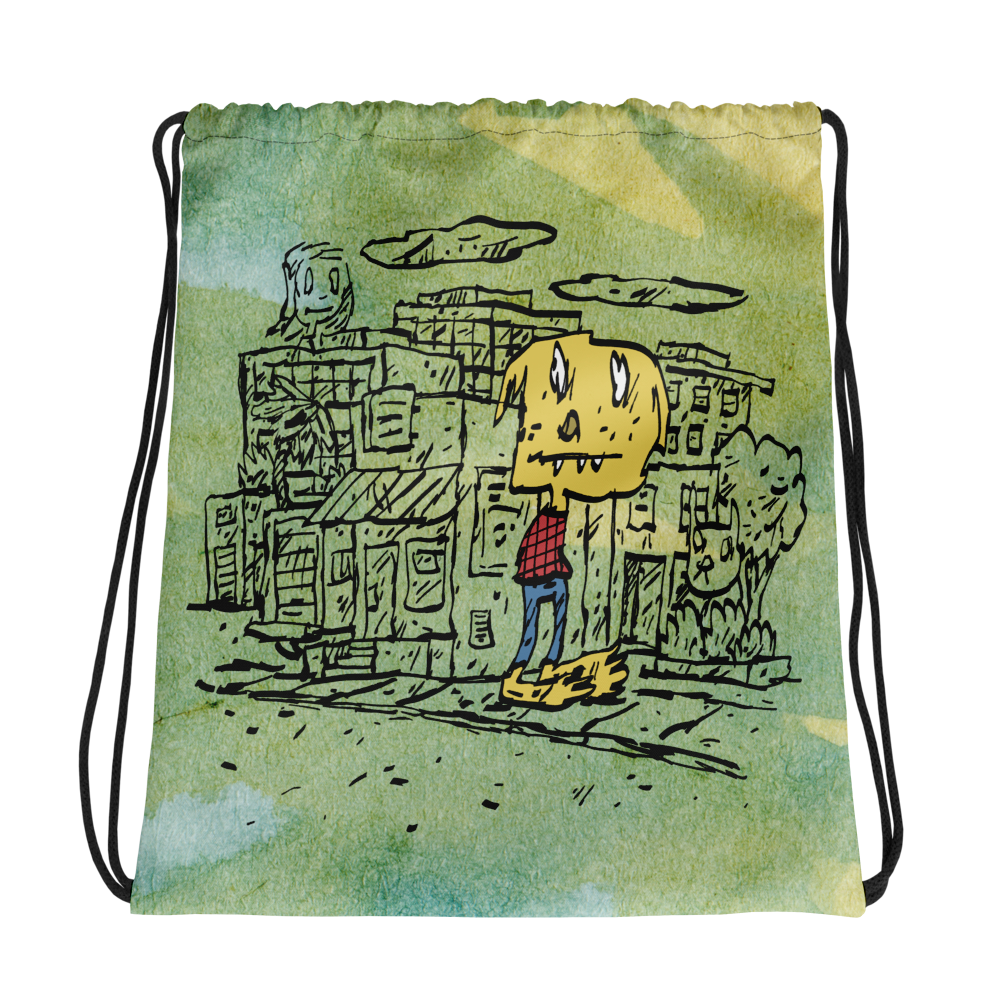 Around the Way Drawstring bag