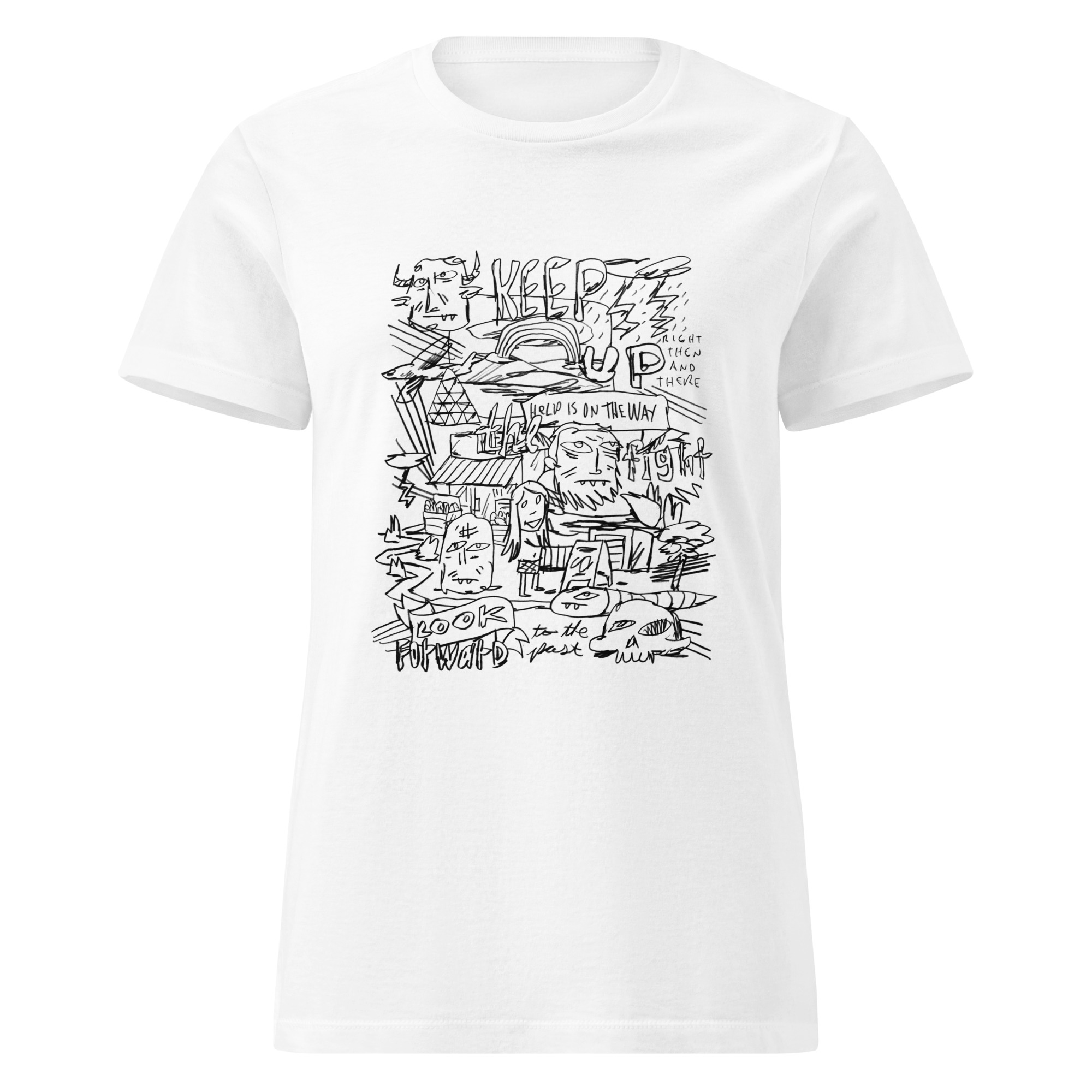 Keep Up the Fight (light mode) Women’s basic softstyle t-shirt